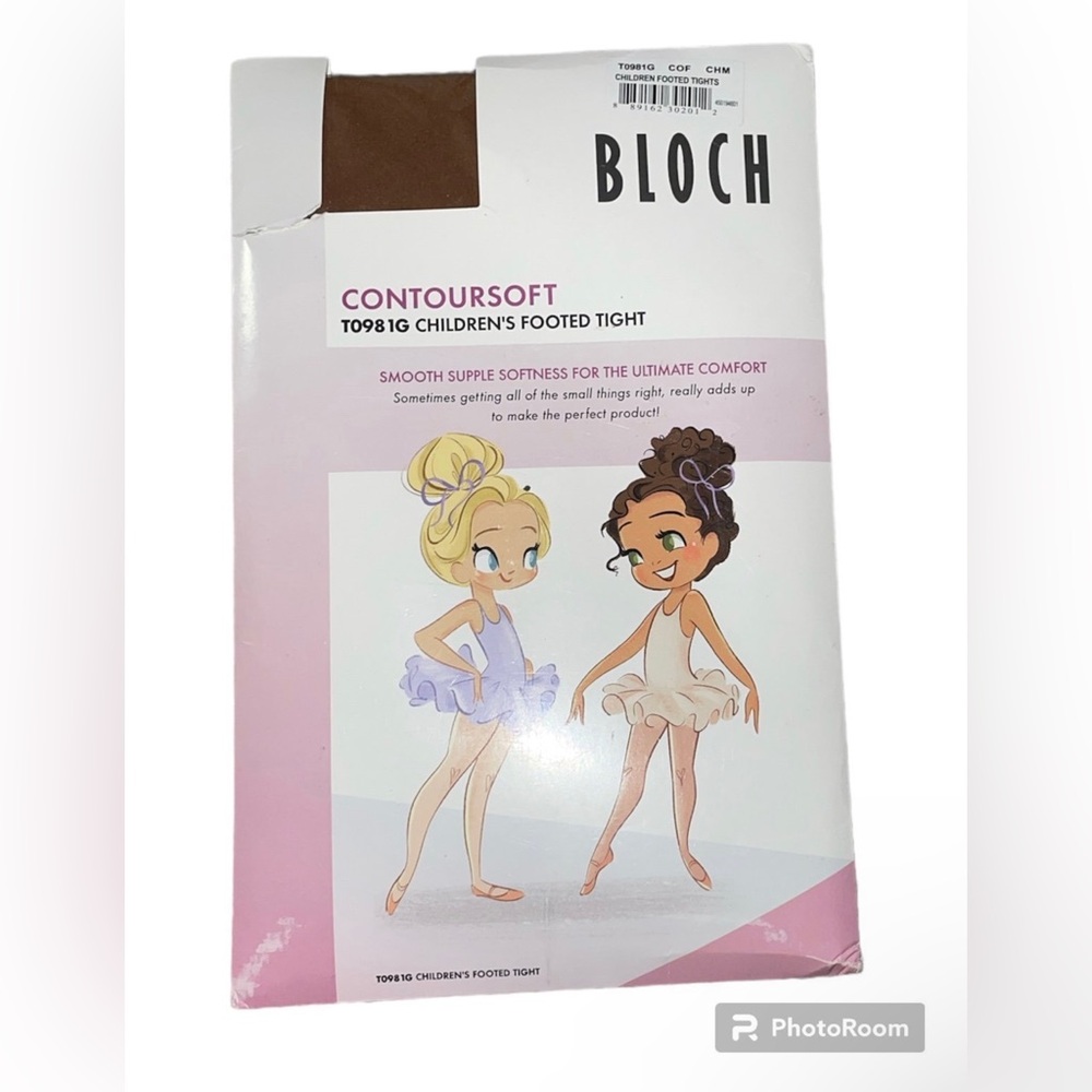 Bloch contoursoft girls footed tights